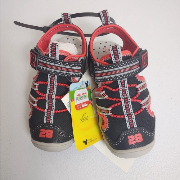 Mickey Mouse Sandals Toddler Size 7 Disney Closed Toe - Picture 3 of 7
